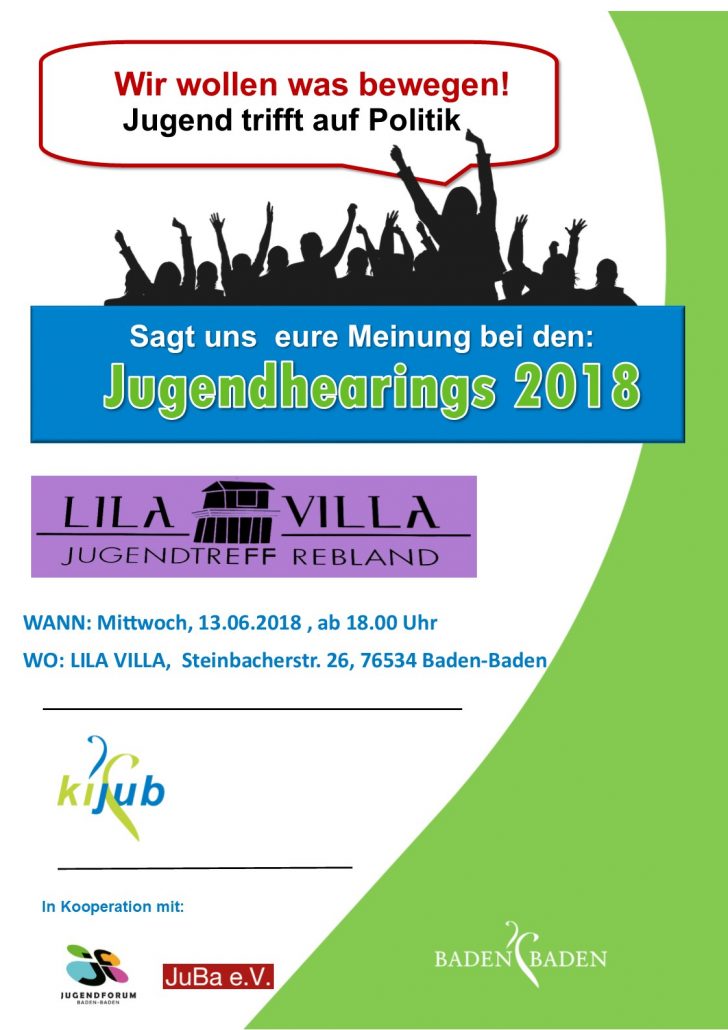 Jugendhearings Plakat